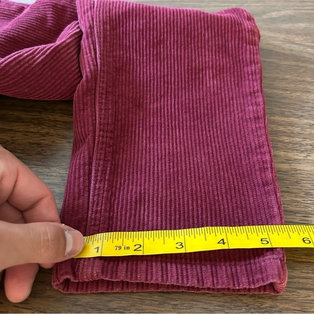 BDG Urban Outfitters Woman's High Rise Mom Red Wine Corduroy Pants Size 27 - Picture 11 of 11